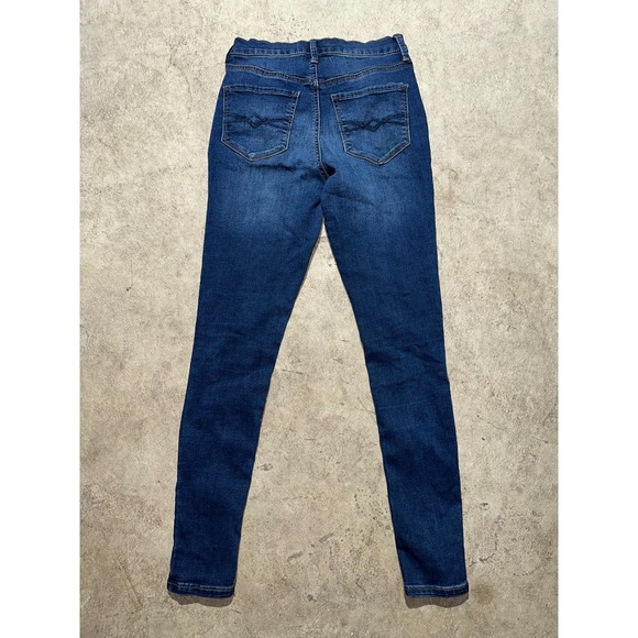 Mudd Jeans Women's Size 3 Blue Denim High-Rise Legging FLX Stretch Flat Front - Picture 9 of 12